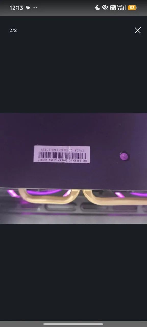 Placa de vídeo rx580 8gb delta - Foto 3