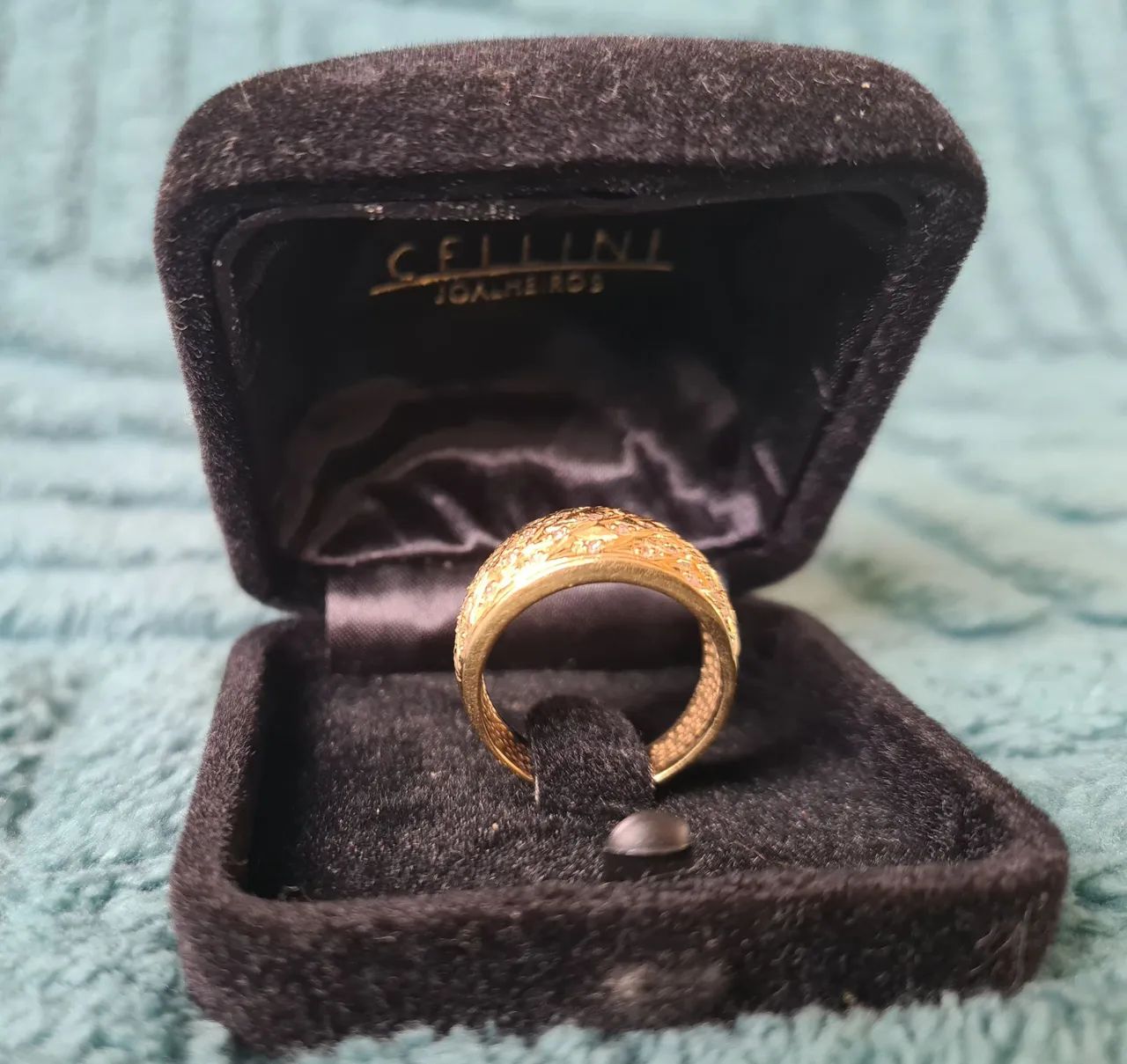 Anel Colmeia Ouro 18k - Foto 5