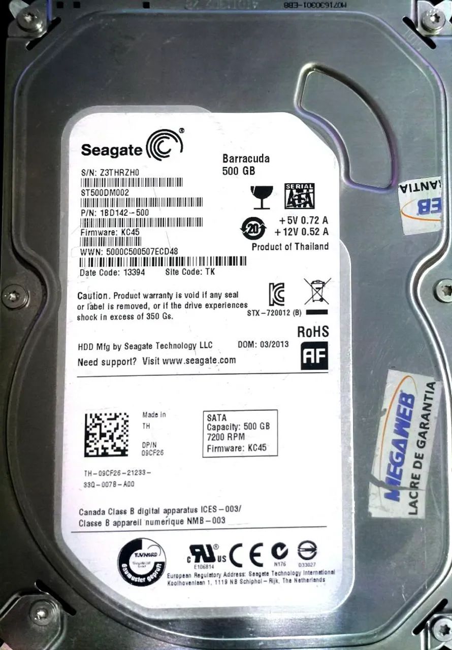 HD PARA COMPUTADOR 500GB 