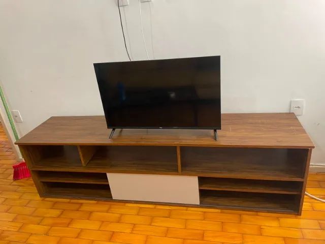 Rack para TV Até 55 Polegadas Celta Seda/Off White