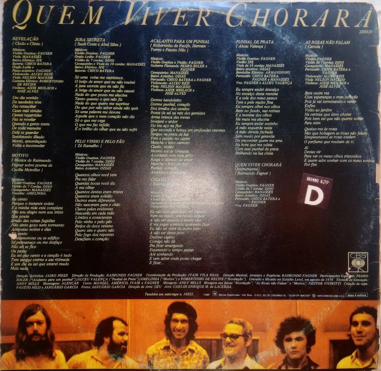 LP Fagner Quem Viver Chorará  - Foto 3
