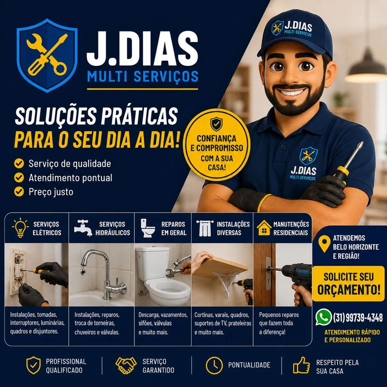 Marido de Aluguel | Reparos Hidráulicos e Elétricos em BH
