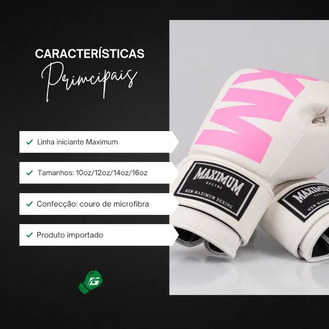 Par Luva MXM Maximum Boxe Muay Thai Kick Boxing - Foto 3
