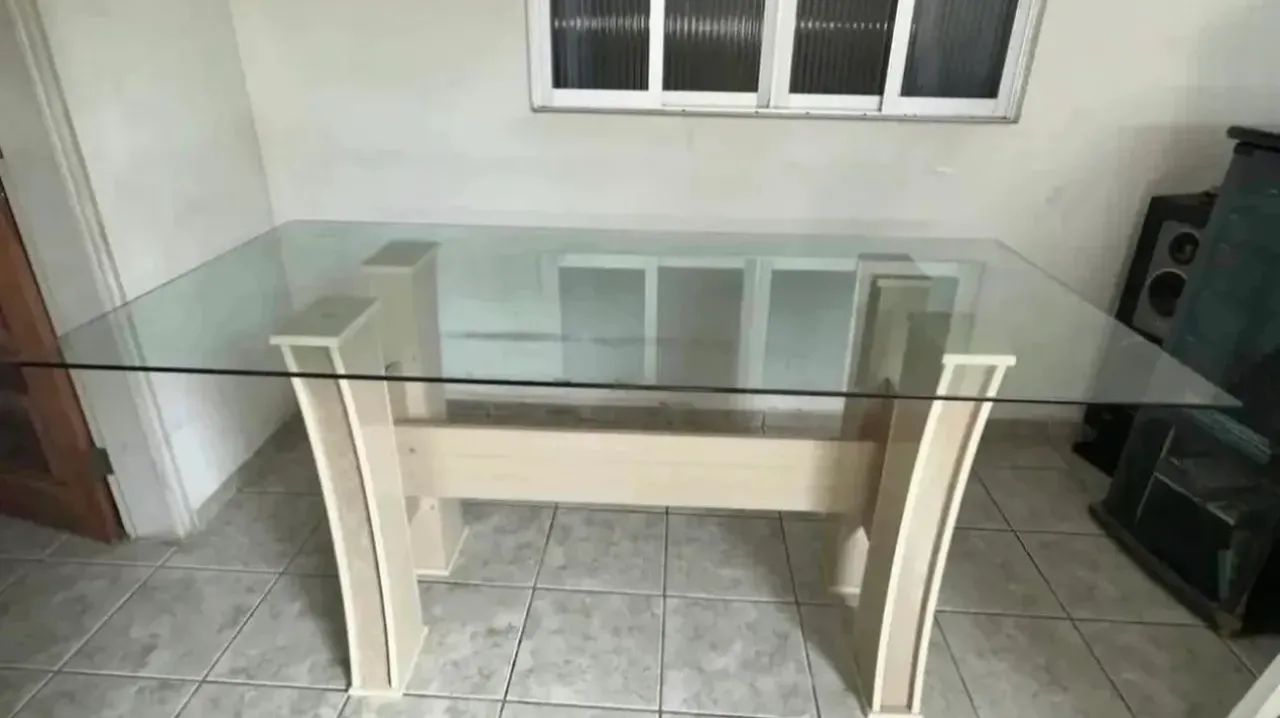 MESA DE VIDRO - 1.70 CUMPRIMENTO e 0,80 LARGURA
