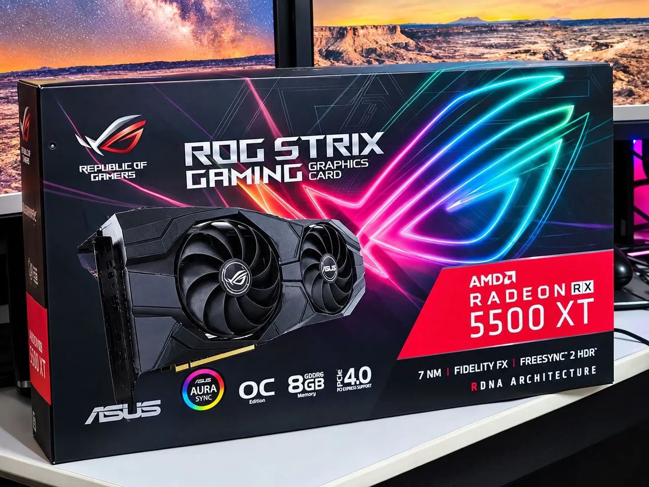 Placa de vídeo - RX5500xt 8gb Asus Strix