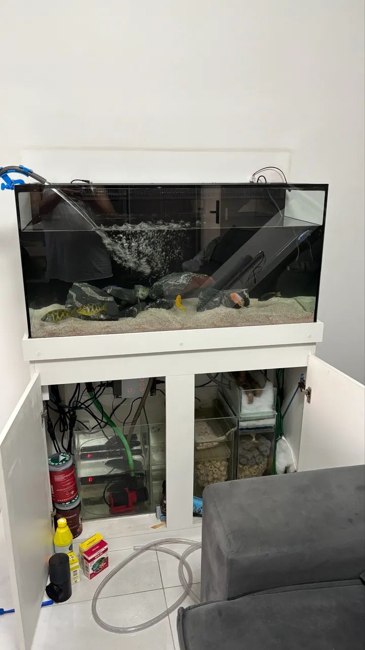 Aquário 200 litros com sump completo