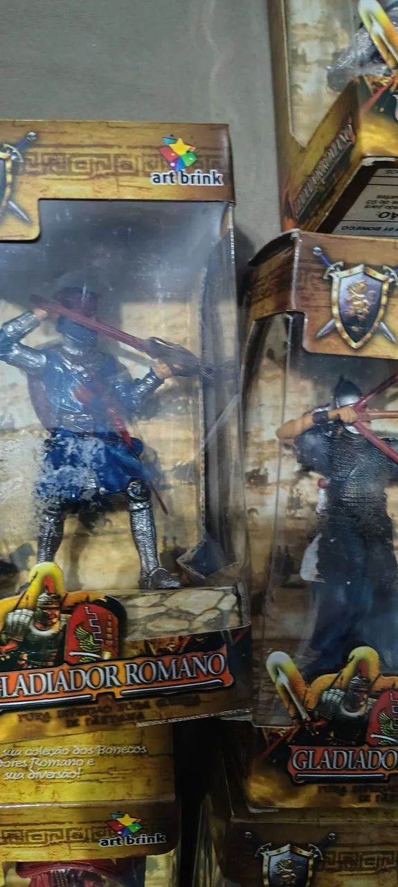7 bonecos gladiadores romanos  - Foto 3