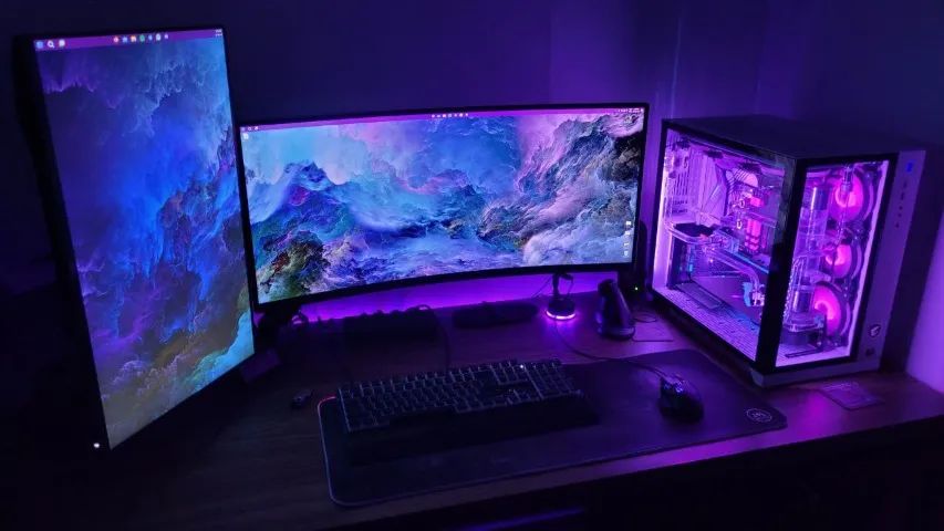 Monitor Ultrawide 34 polegadas 3440x1440 QHD Curvo Freesync Adaptive Sync Husky Gaming 