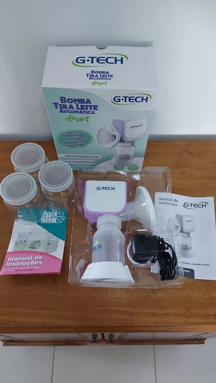Kit extrator GTECH bomba leite materno e potes de armazenamento - Foto 5