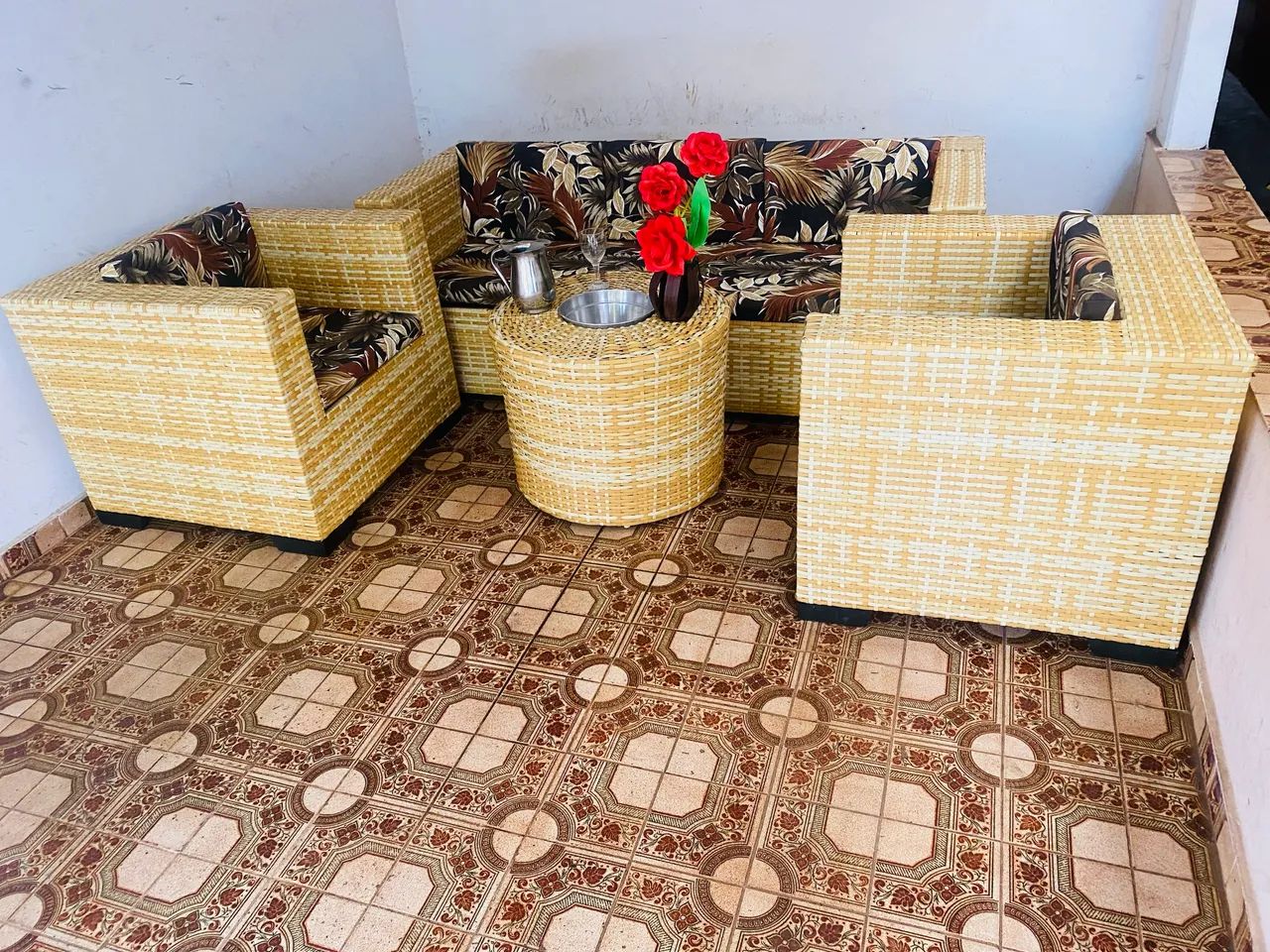 Conjunto de sofá de alto padrão de área externa  - Foto 5