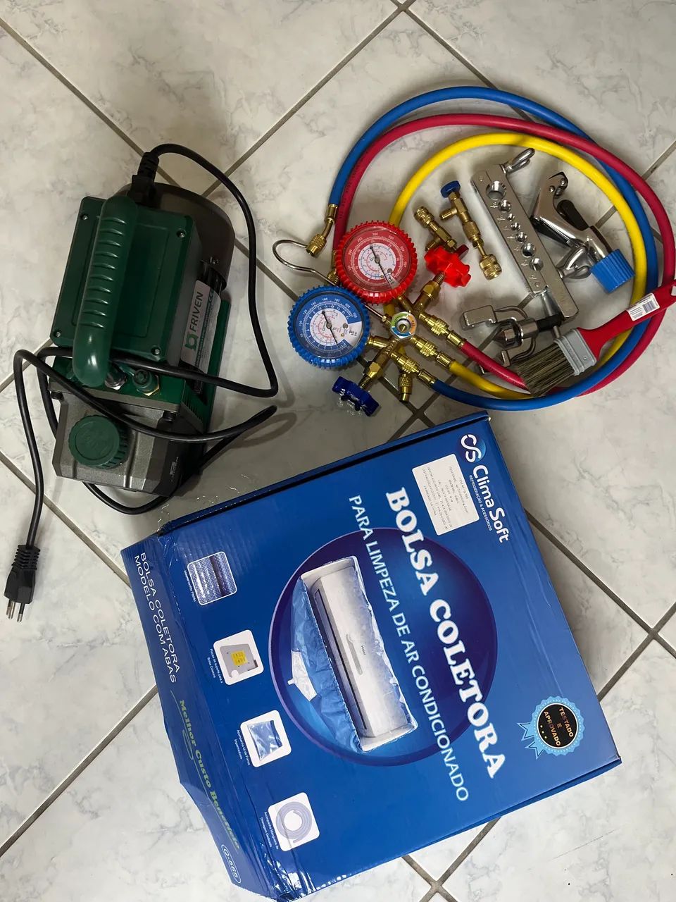 Kit instalação e limpeza ar condicionado 