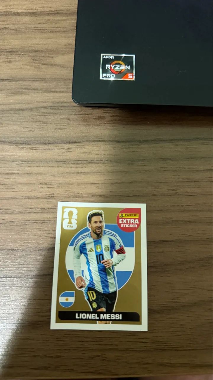 Figurinha Messi Extra Gold - Foto 4