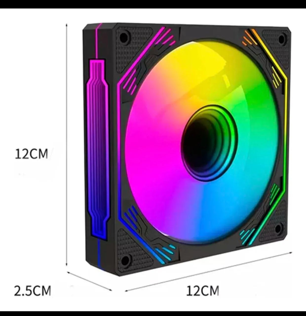 Kit 3 coolers RGB Hayom, com controladora - Foto 3