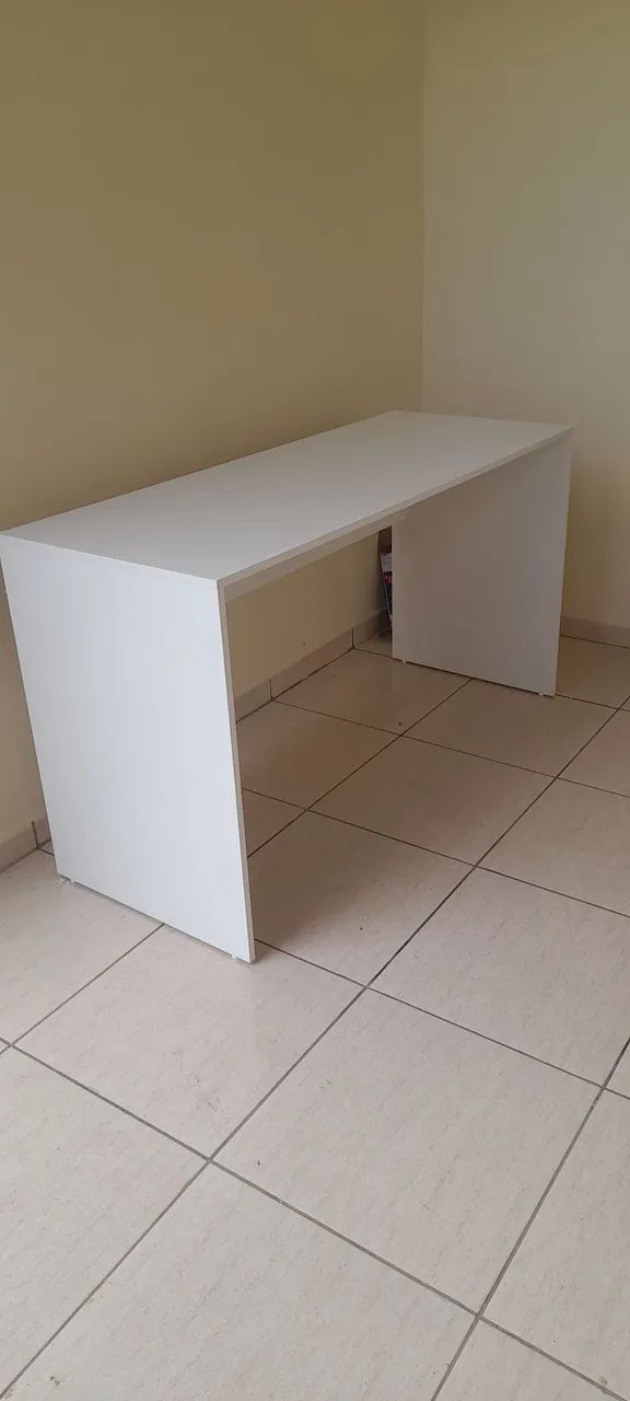 Mesa de estudo ,home office de Mdf branco.  - Foto 2