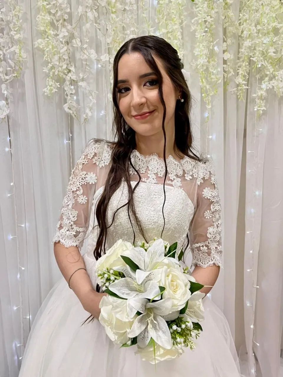 Vestido de Noiva Importado Tamanho 38 | Perfeito Estado | Oportunidade - Foto 4