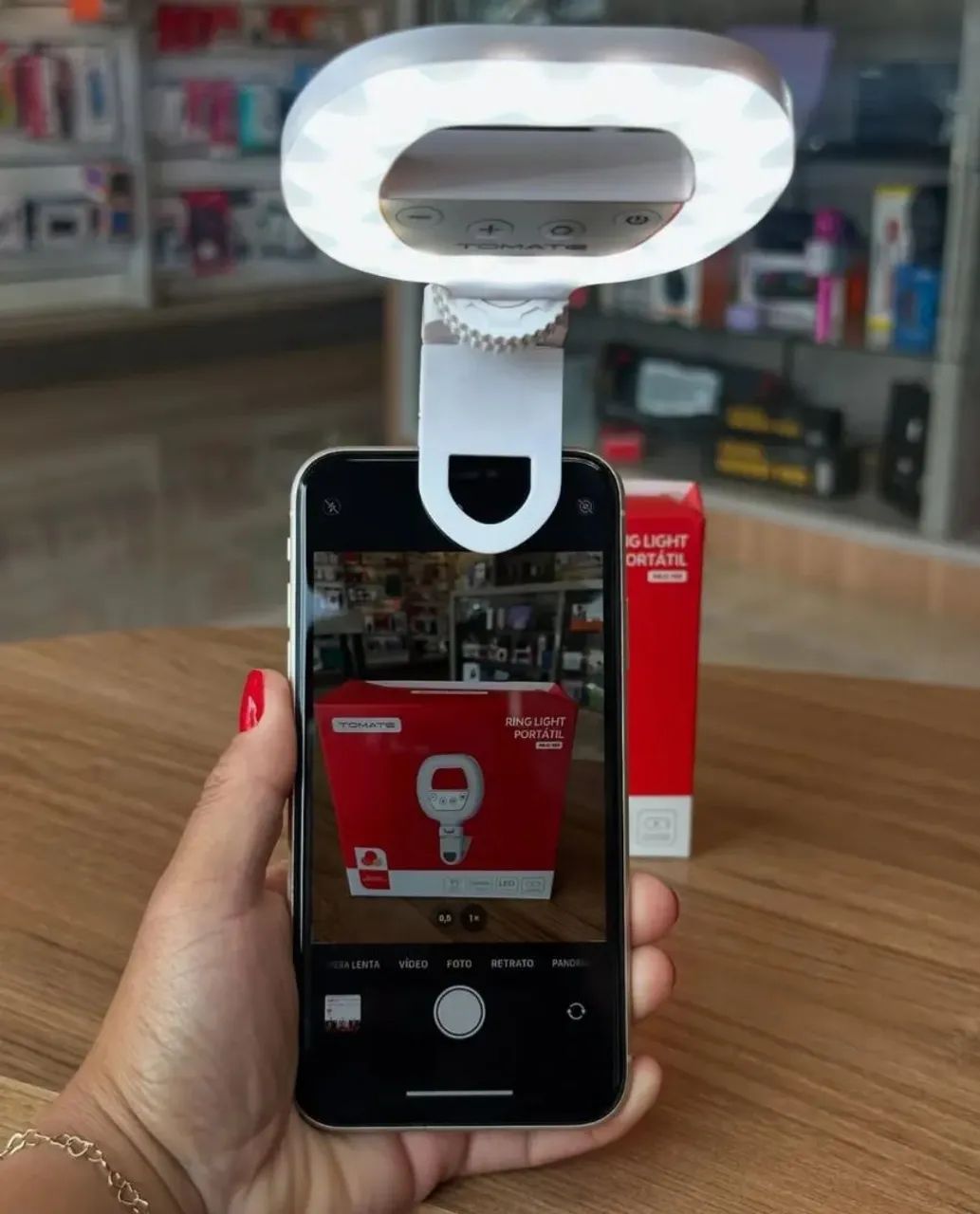Iluminador Ring Light Selfie para Celular TOMATE MLG-163