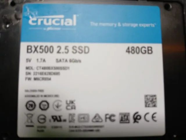 SSD Crucial 480 GB - Foto 3