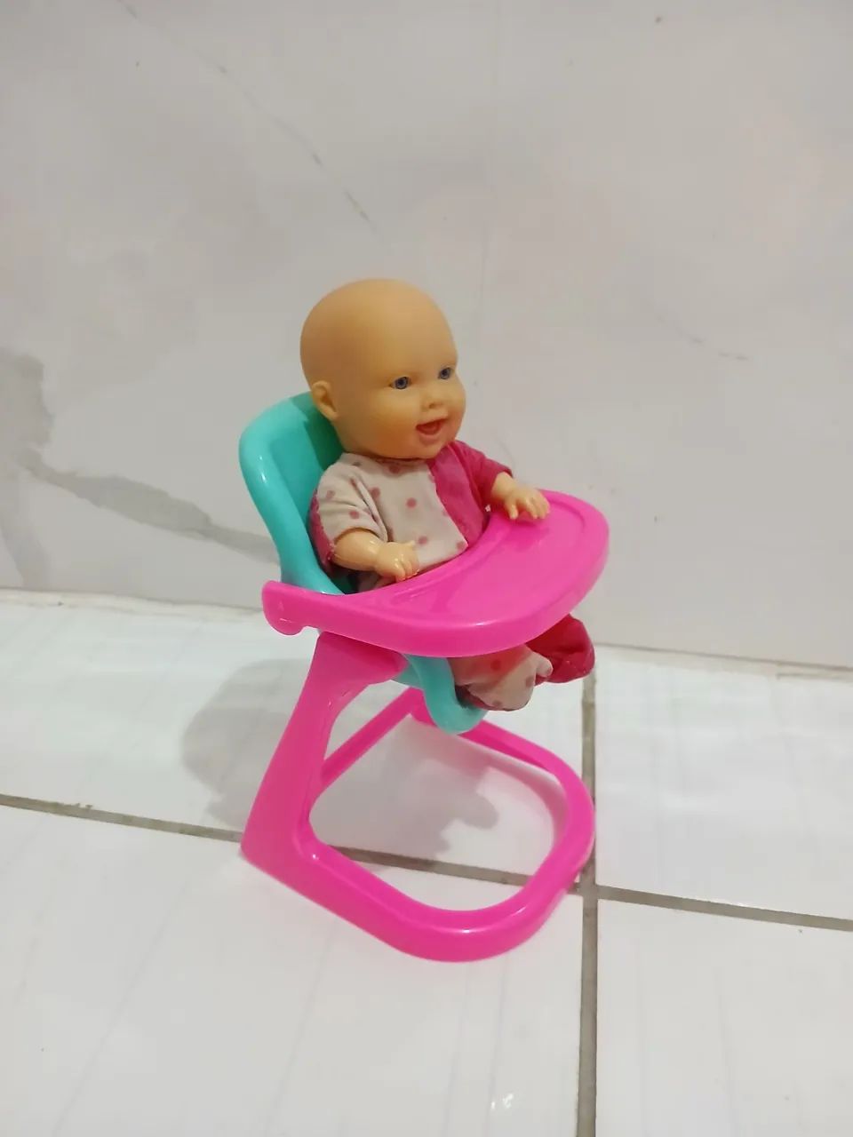Bonequinha bebê + cadeirinha - Foto 4