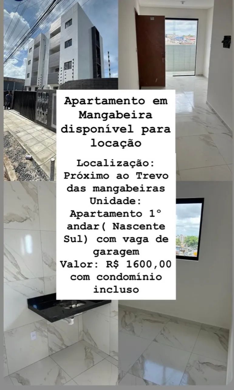 Apartamento para alugar em mangabeira 