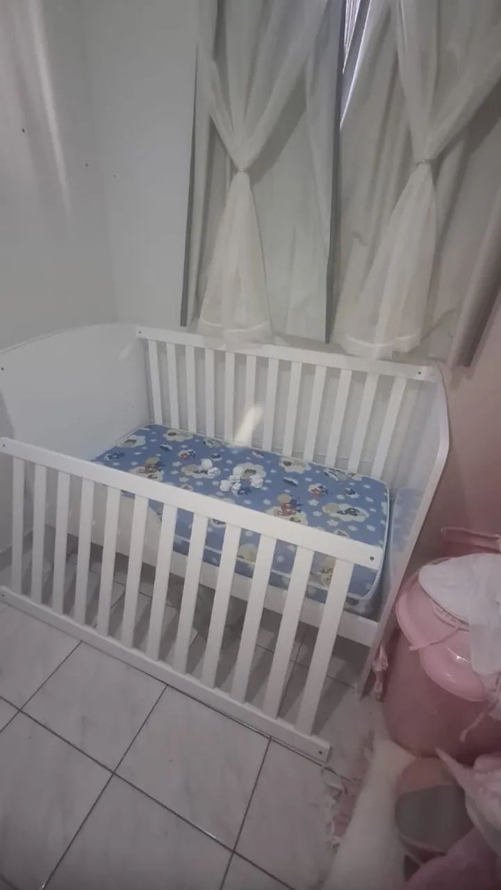 Berço com 3 alturas e vira cama! - Foto 4