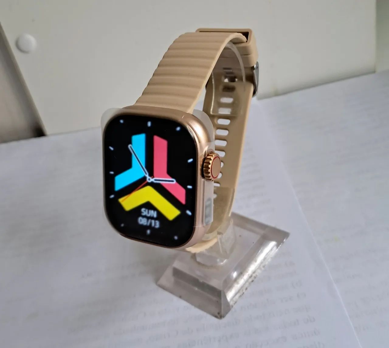 Smartwatch-Senbono cor-Black/Gold+tela 2.01 inch bluetooth 5.1 - Foto 4
