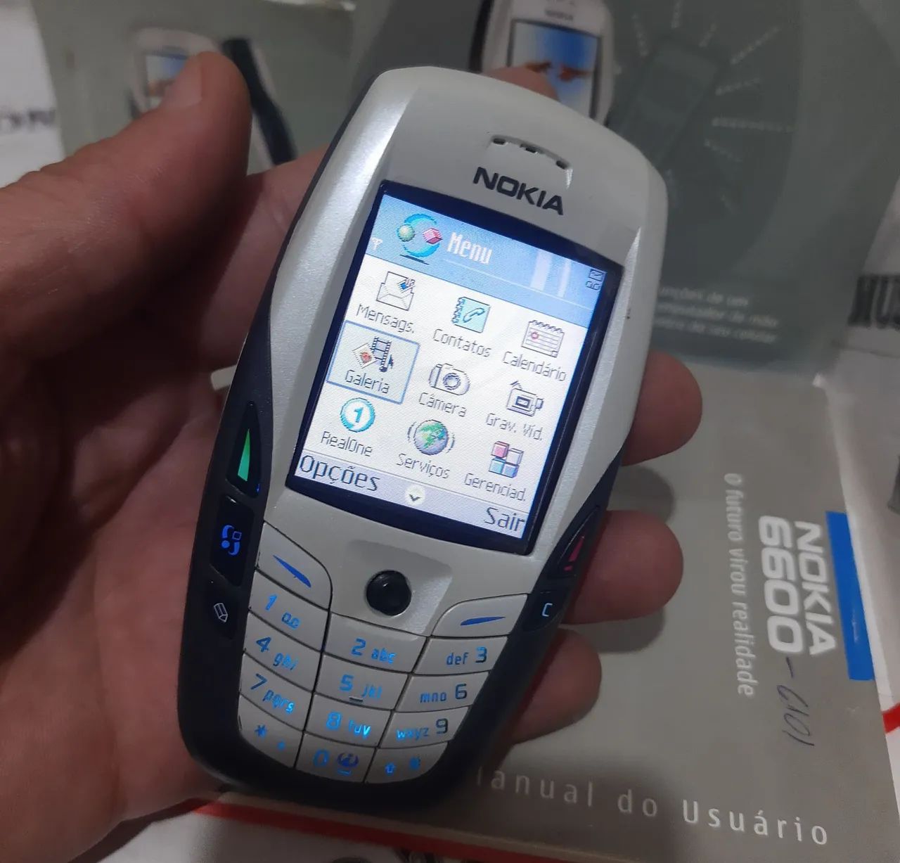 Nokia 6600 celular antigo RELIQUIA na caixa completo  - Foto 4