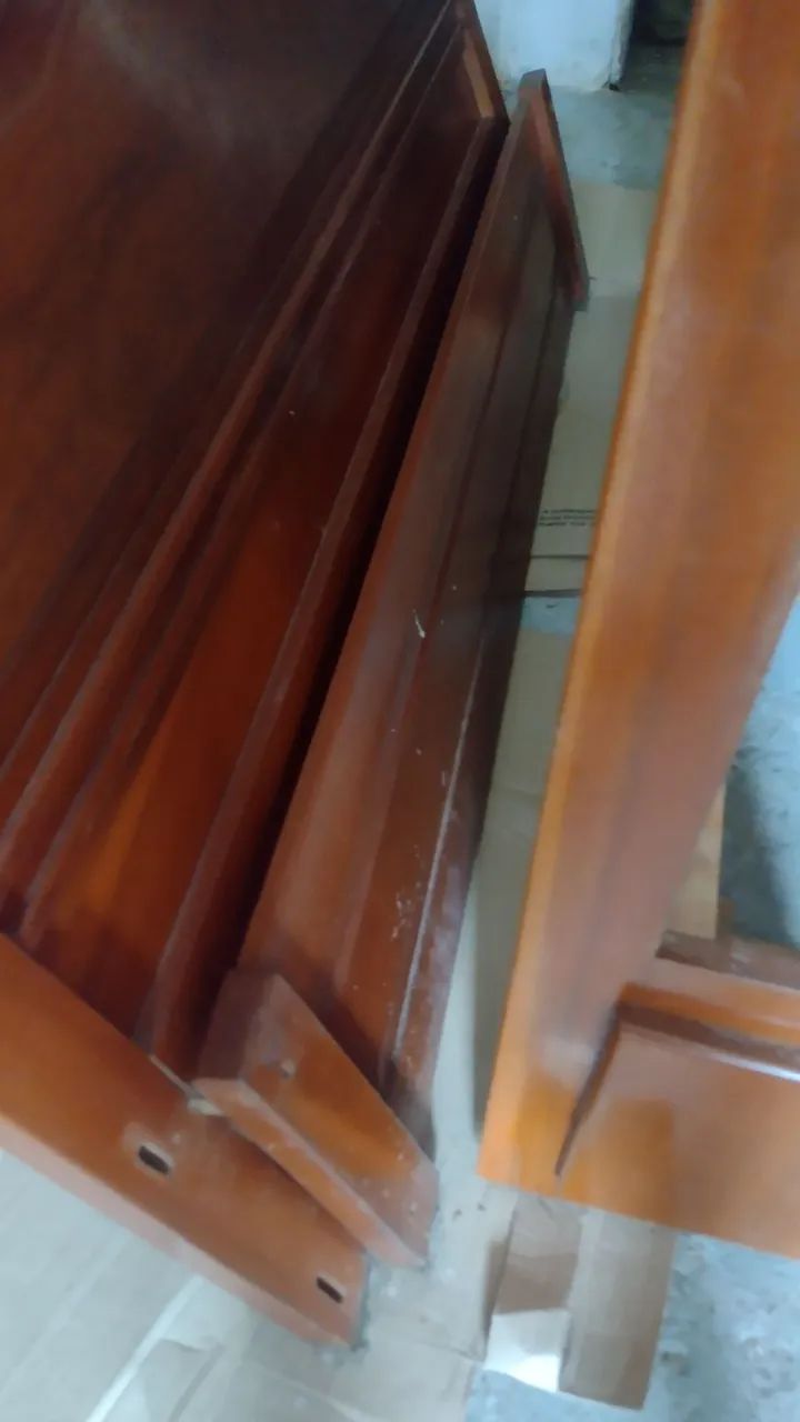 Cama casal madeira 1,58 Queen 