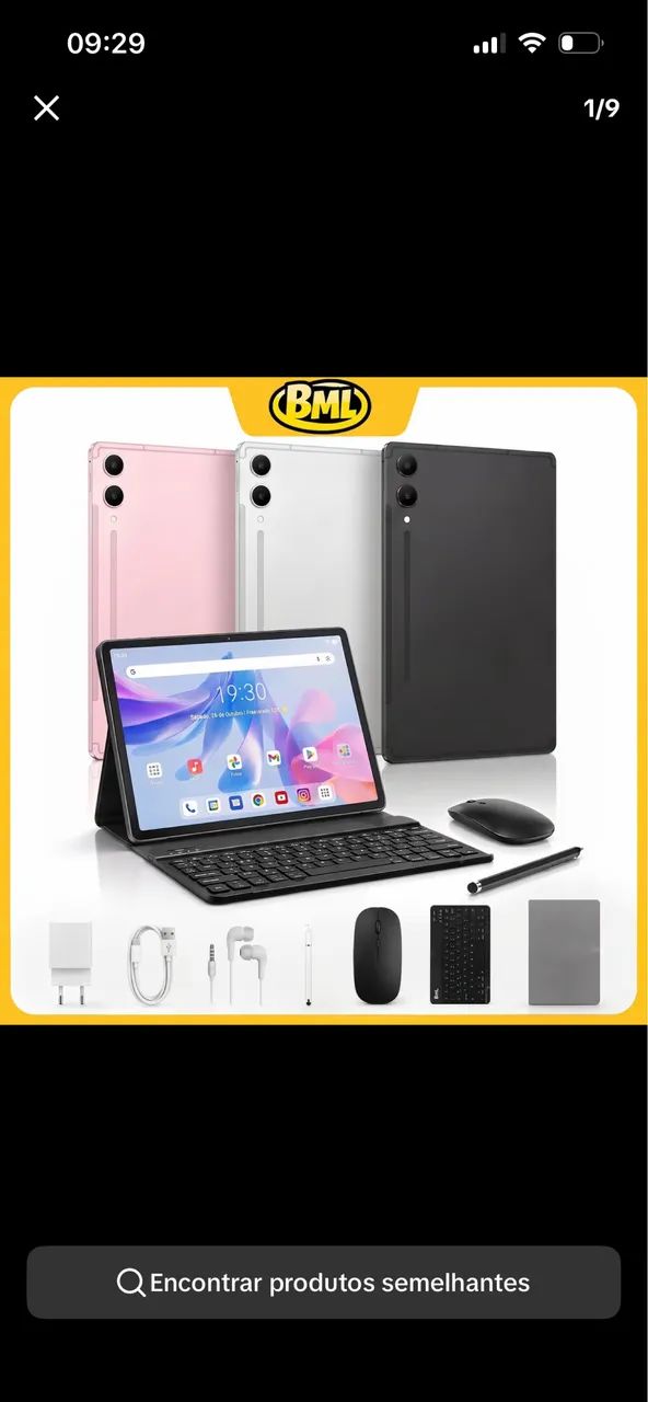 Tablet BML rosa 12GB - NA CAIXA 