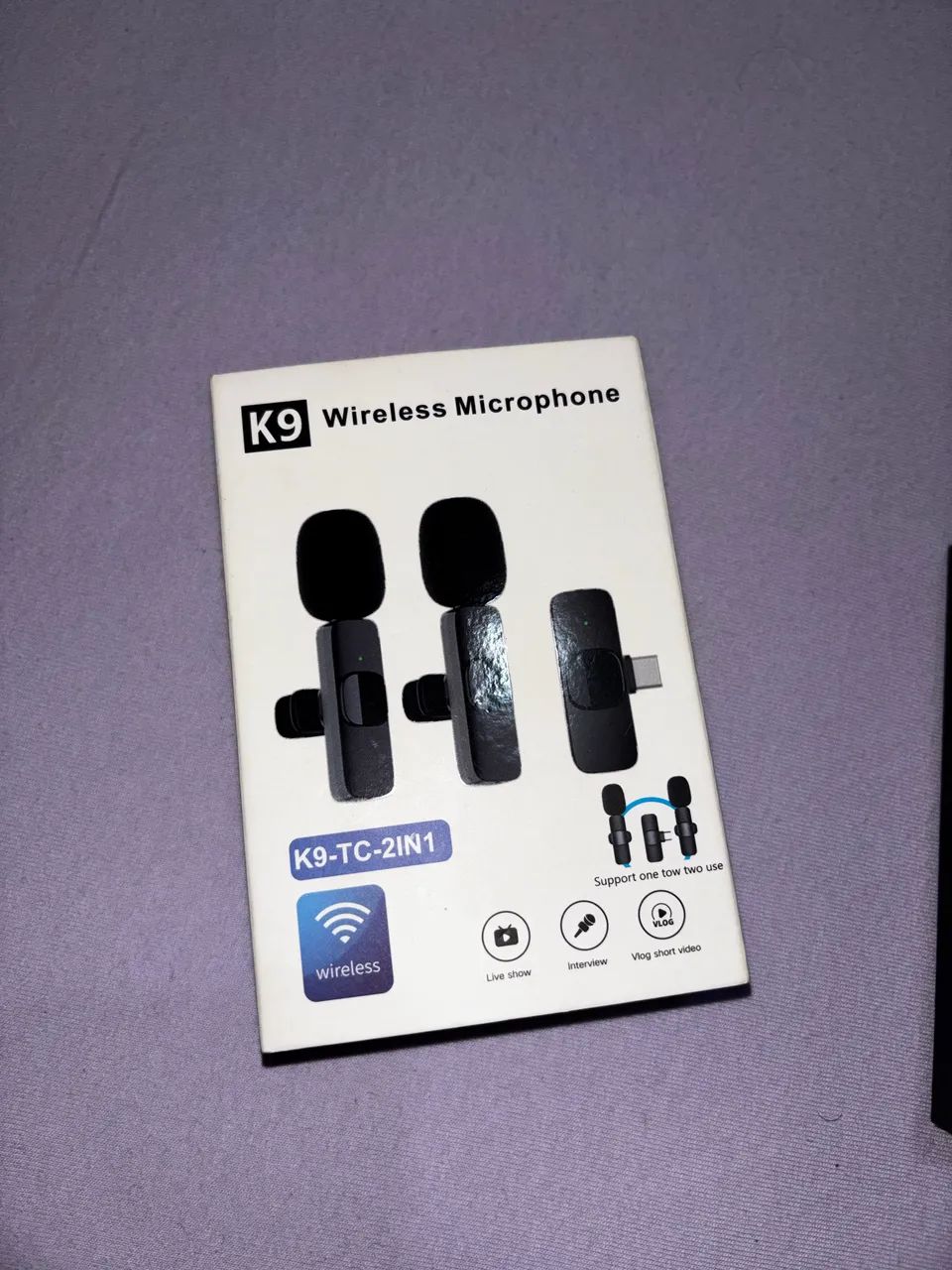 Microfone sem fio duplo lapela  - Foto 3