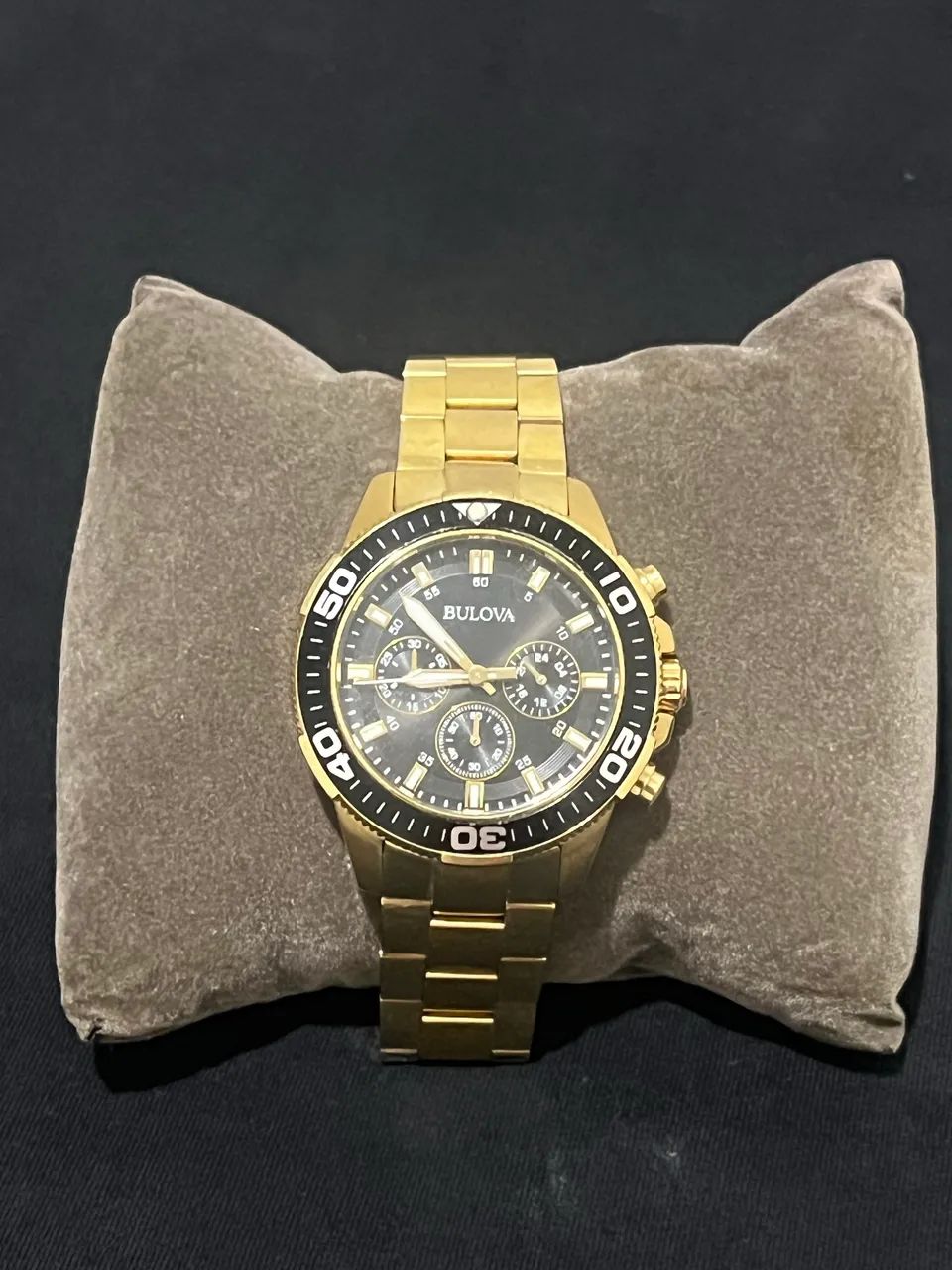 Relógio / bulova  / dourado / nota de compra .. - Foto 2