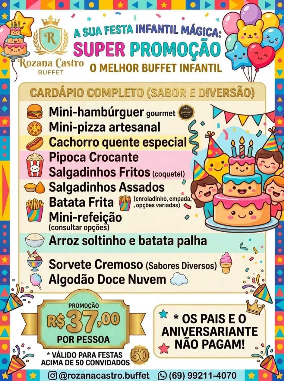 Buffet de festa infantil 
