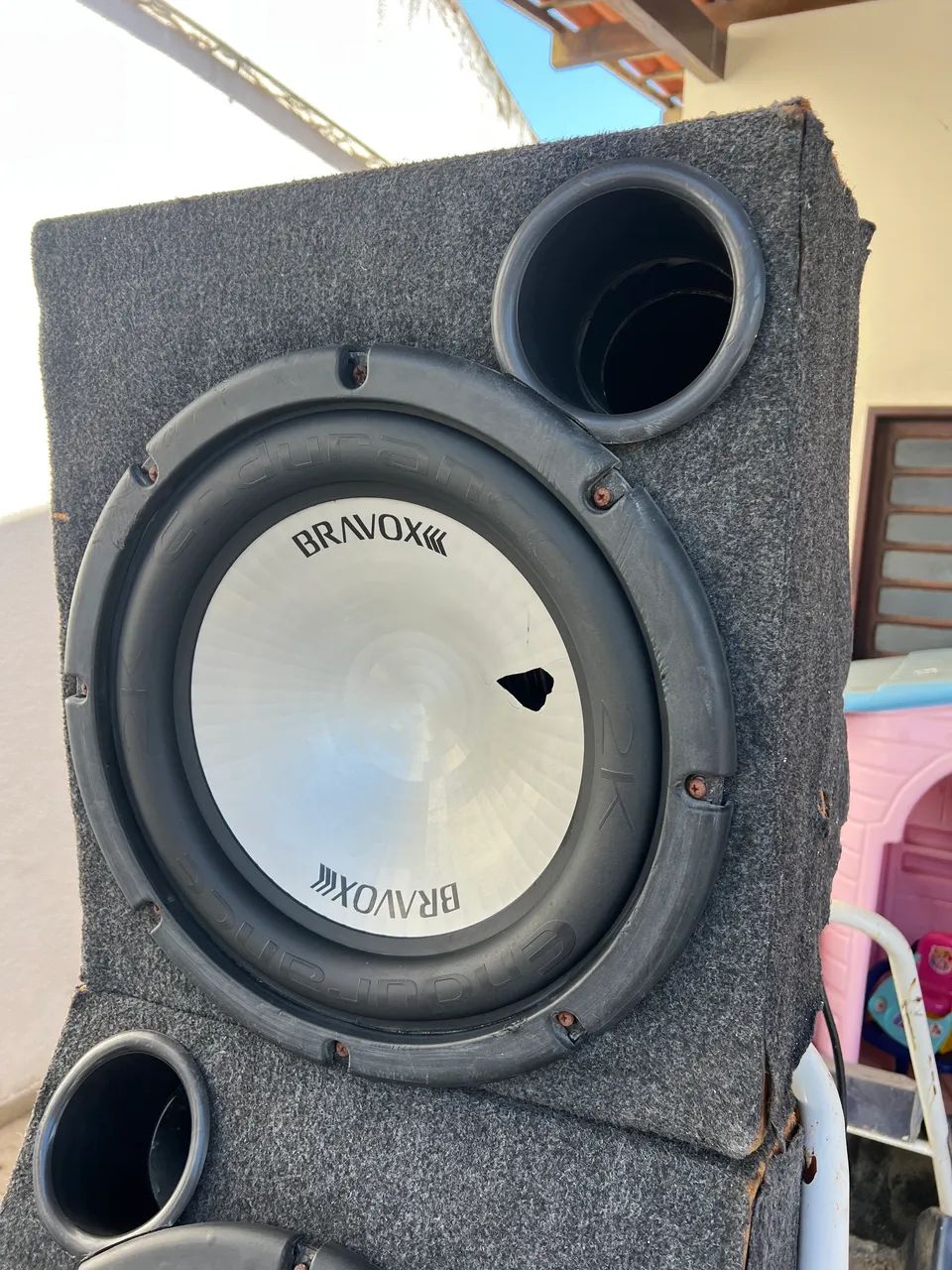 02 (dois) Subwoofer bravox E2K 800rms - Foto 2