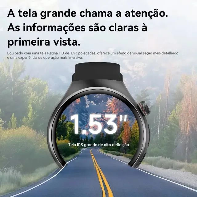 Smartwatch Watch 5 Plus com 3 pulseiras Jiditech - Foto 4