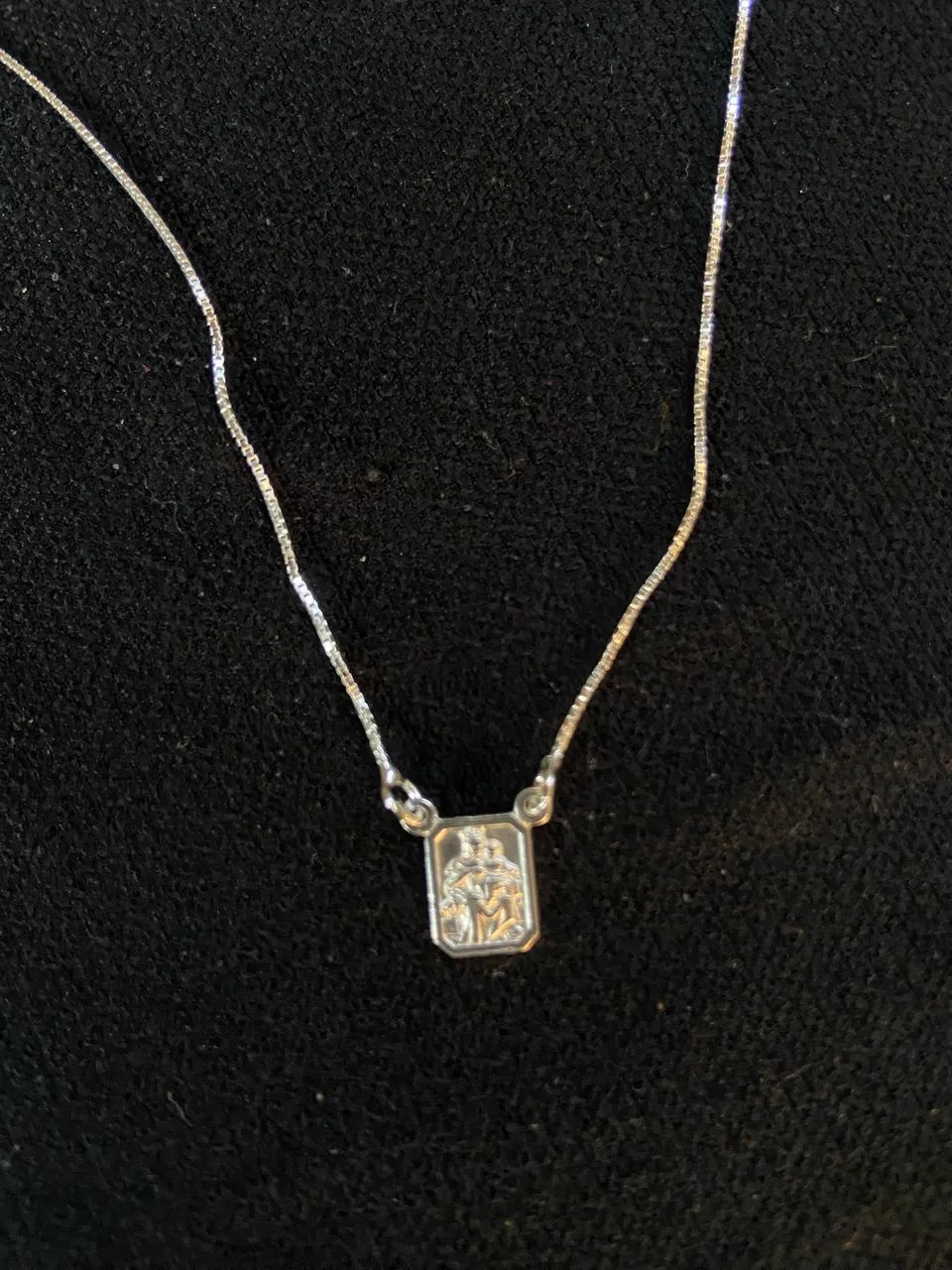 Escapulário 70cm prata 925