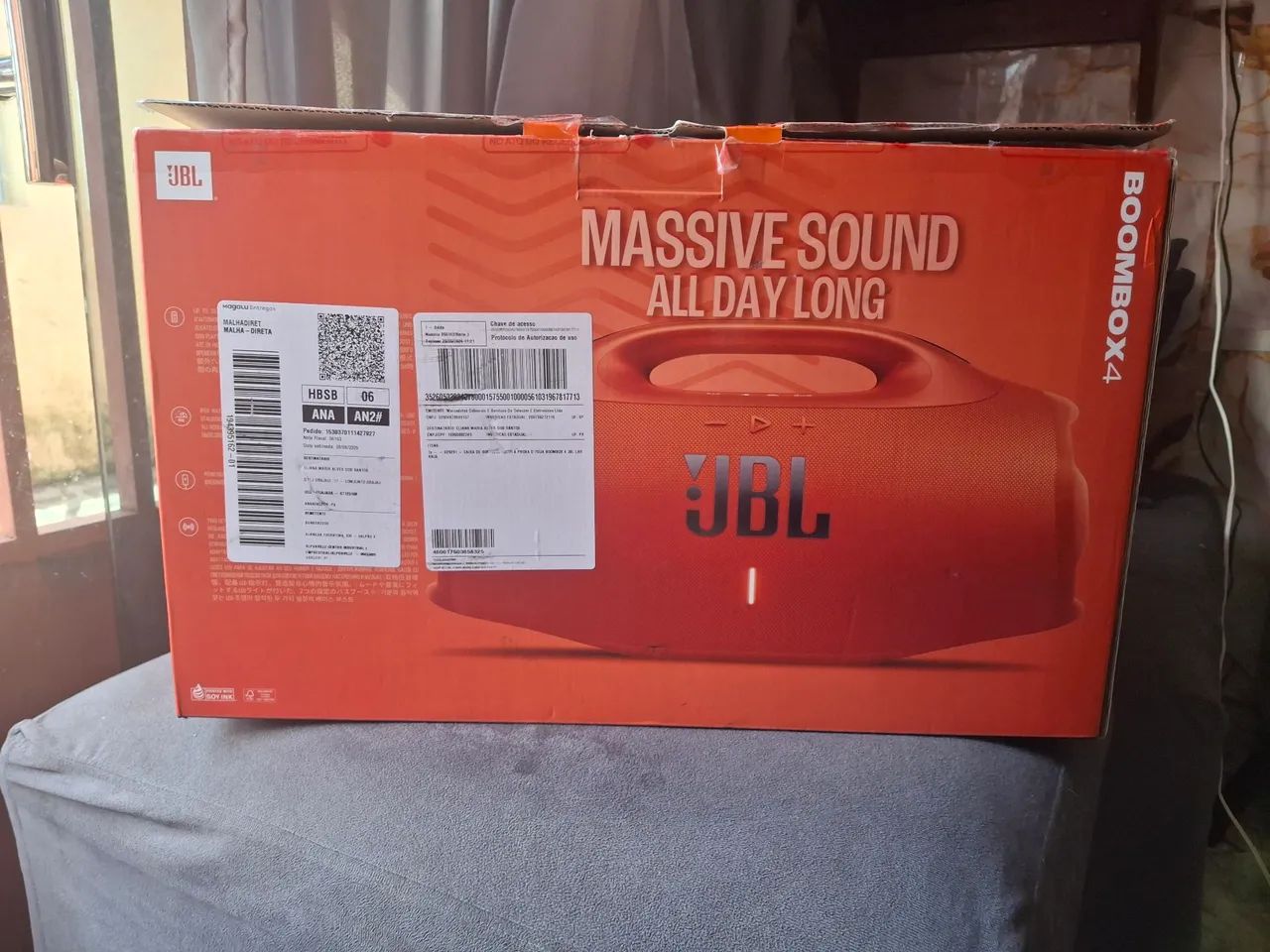 Caixa de som boombox 4  com nota fiscal  - Foto 2