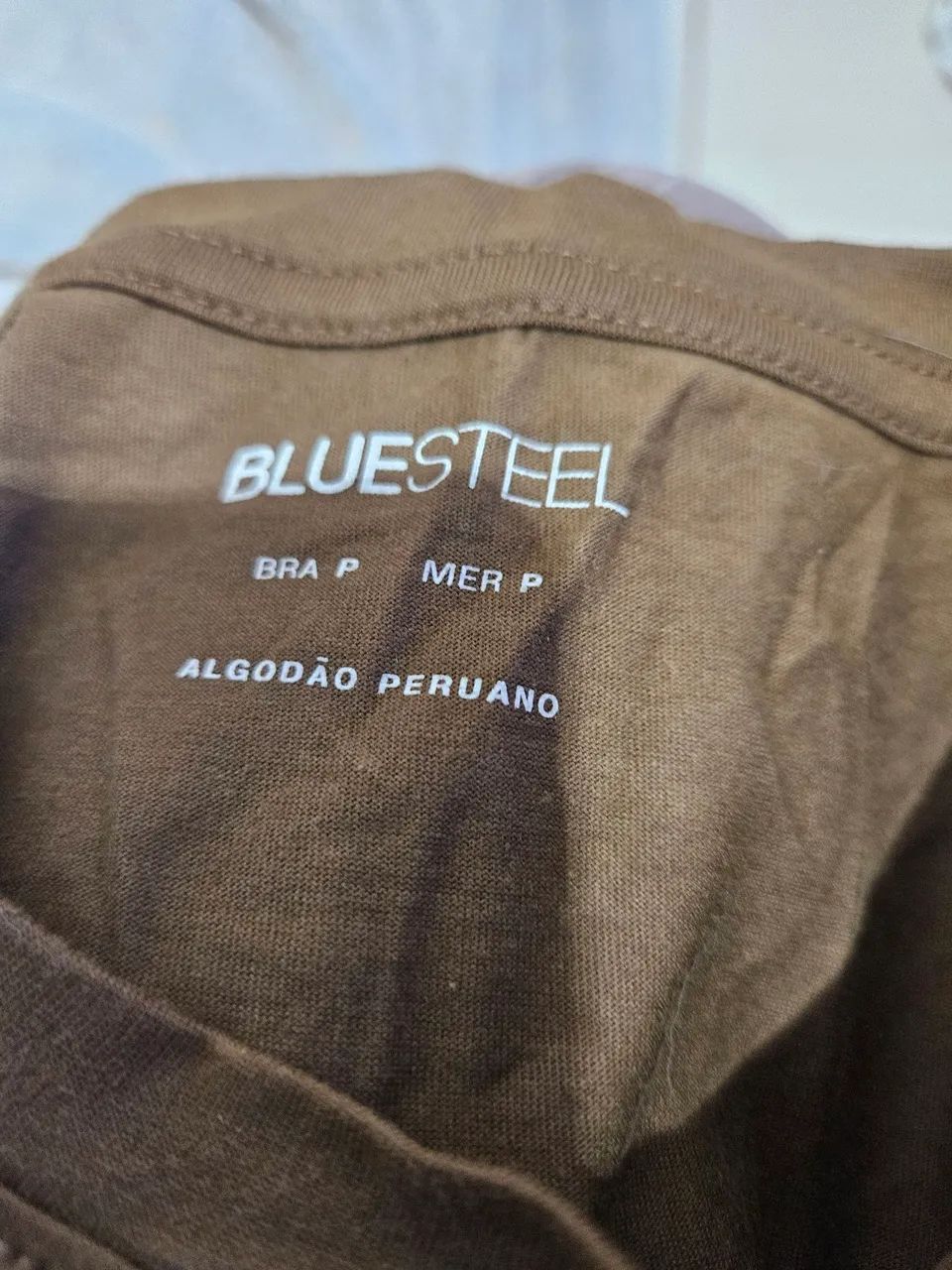 blusa simples marrom bluesteel - Foto 3