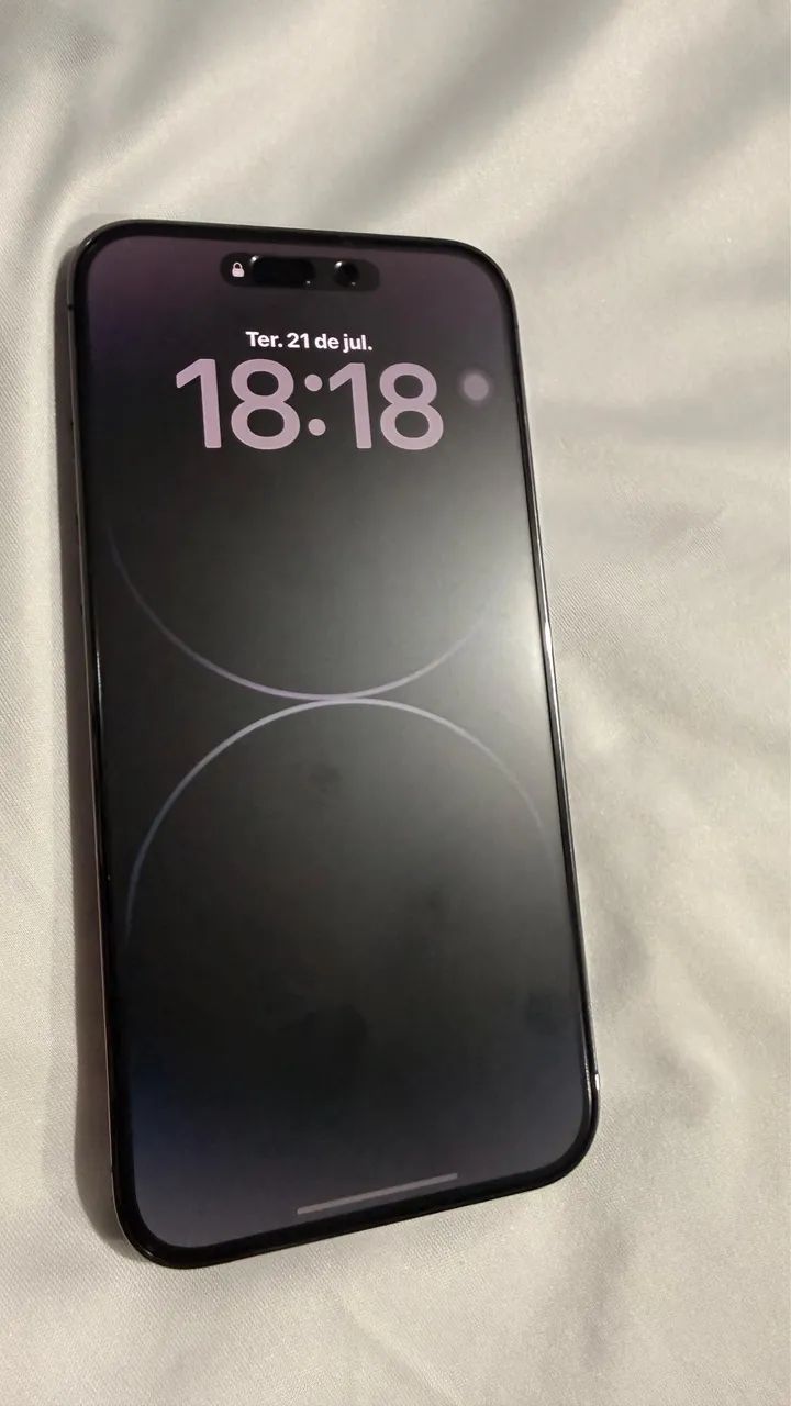 iPhone 14 Pro Max com caixa completo.