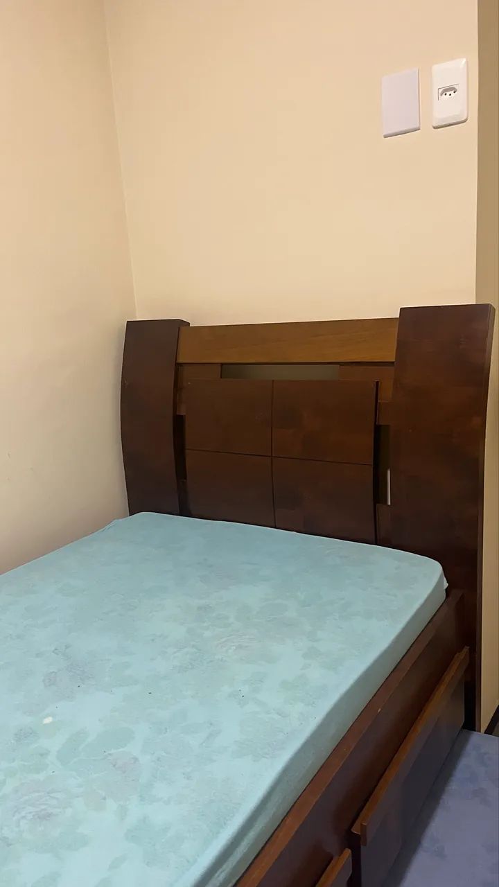 Cama solteiro com auxiliar e dois colchões  - Foto 2