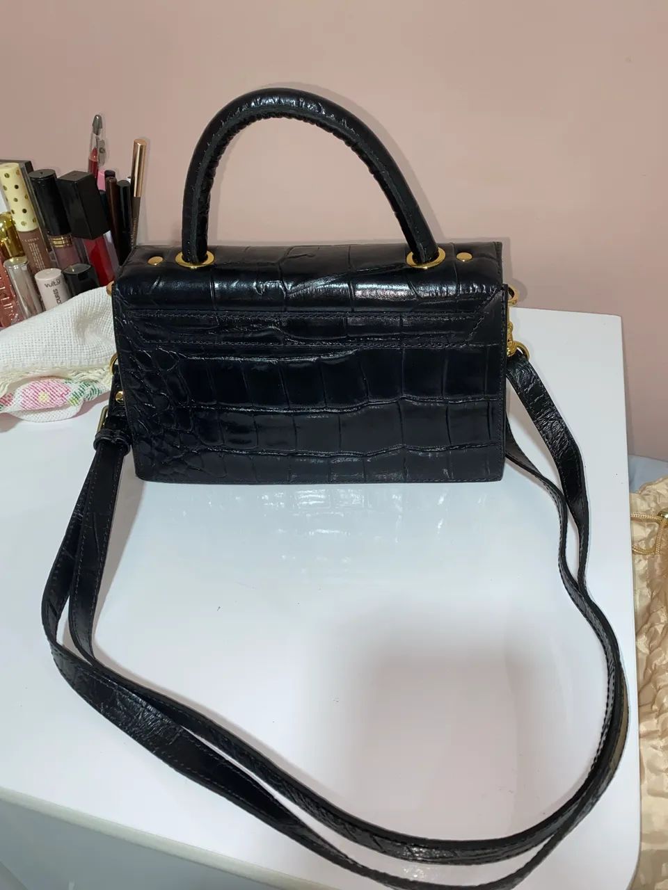 Bolsa Croco Carmem Steffens - Foto 5