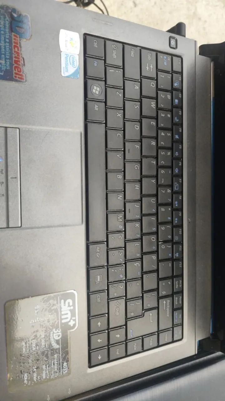 ? Notebook SIM - Funcionando | Intel Pentium | 4GB RAM | HD 320GB
