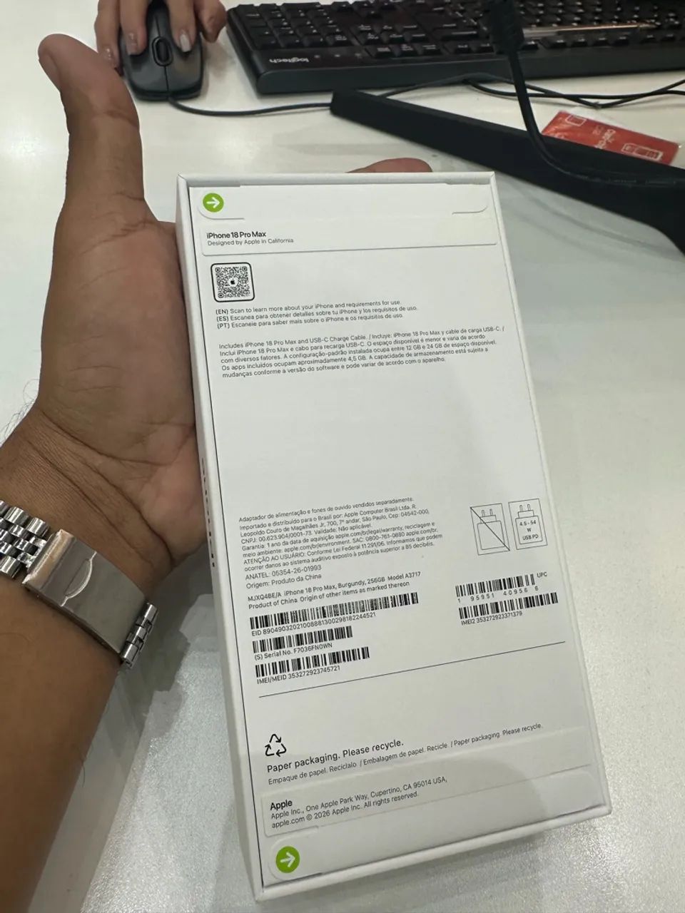 iPhone 18 pro Max 256 roxo  - Foto 5