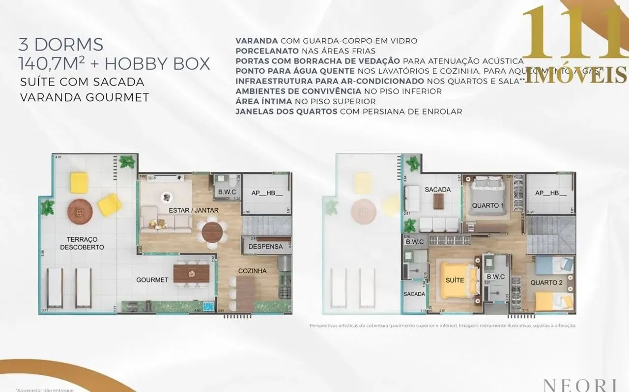 Cobertura no Edifício Neori Jardim Aquarius - Foto 5