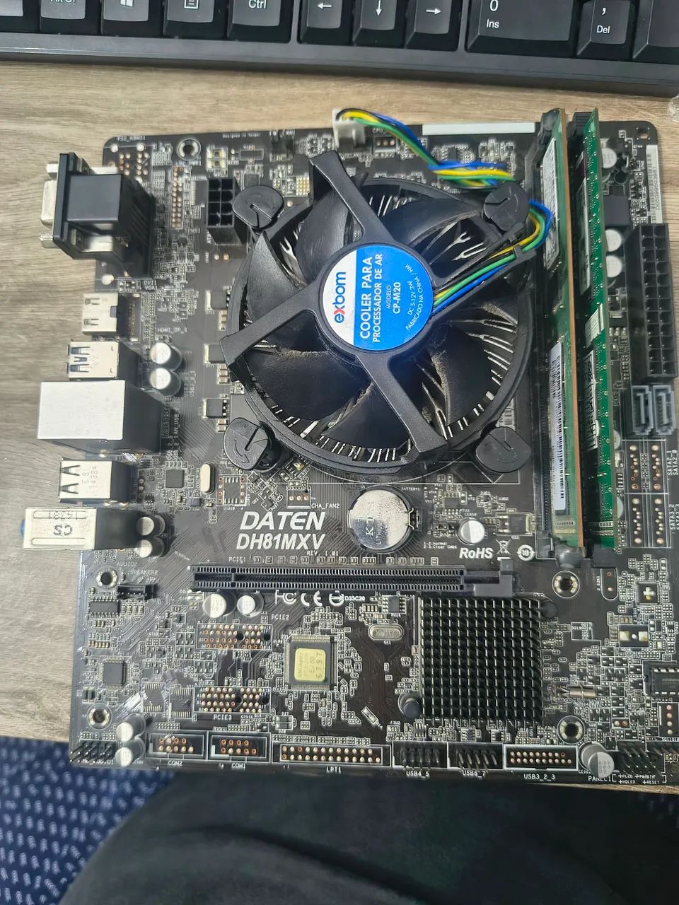 Kit placa mãe processador e memória ddr3