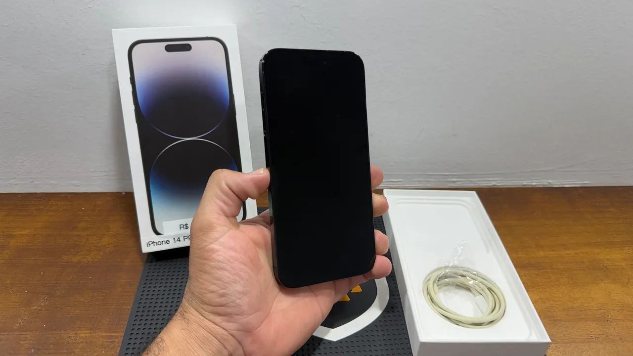 IPhone 14 Pro Max 128GB - preto  - Foto 4