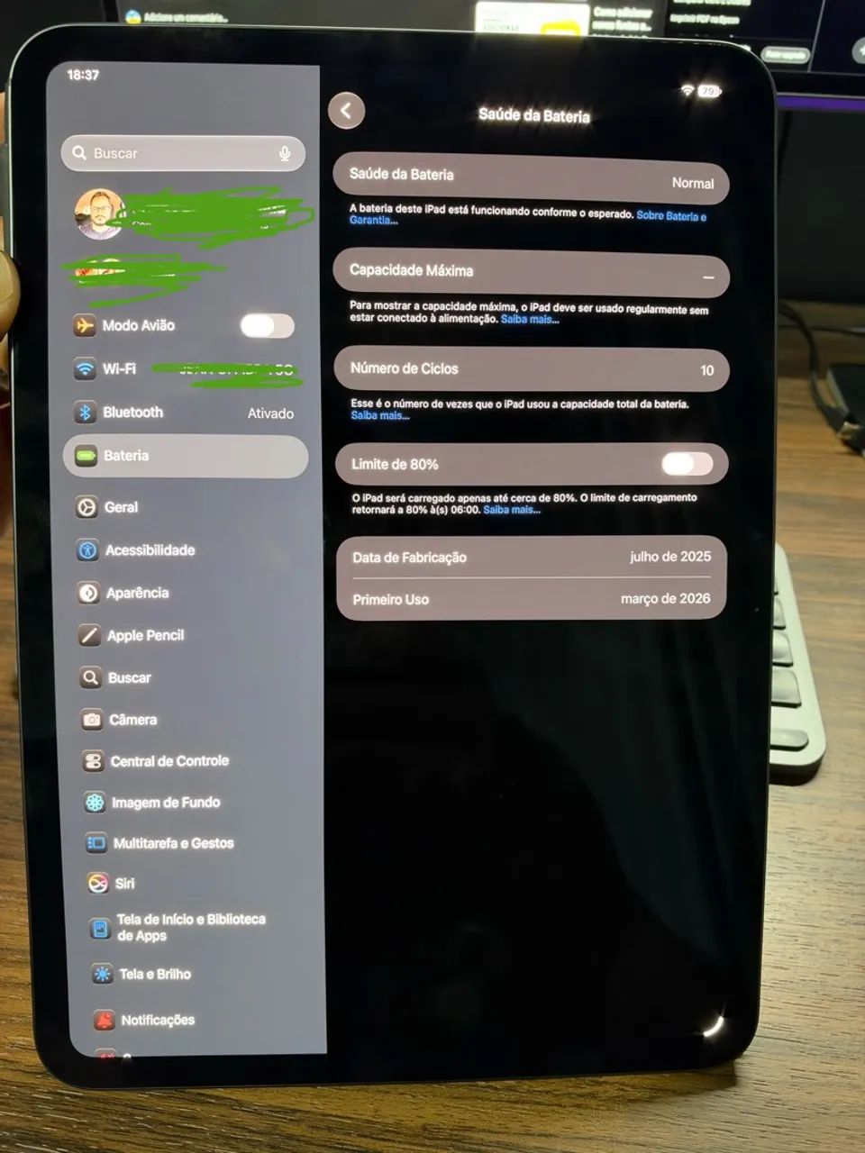 iPad Pro M5 11 Polegadas Space Black 256GB (apenas 10 ciclos) - Foto 4