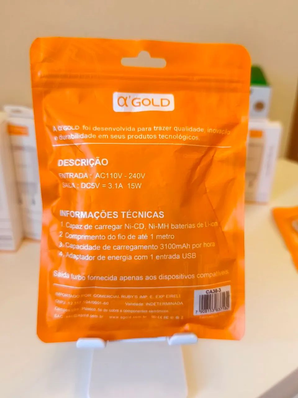 Kit carregador A'GOLD Tipo C  - Foto 2