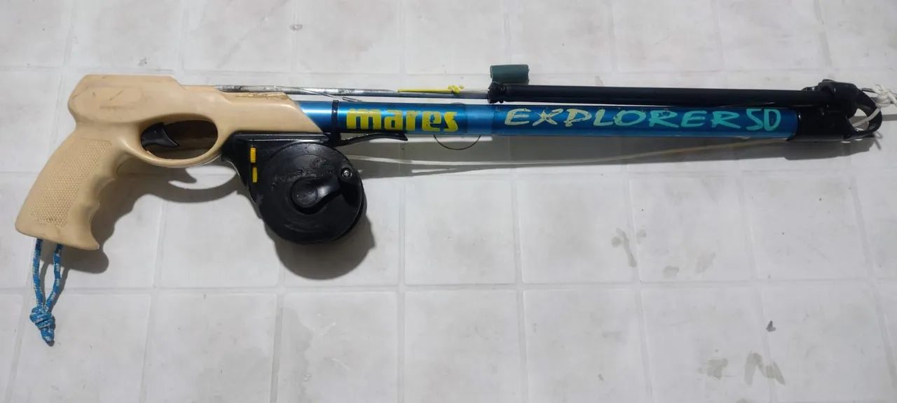 Arbalete Arpão Mares Explorer 50 com Elástico Novo - Foto 4
