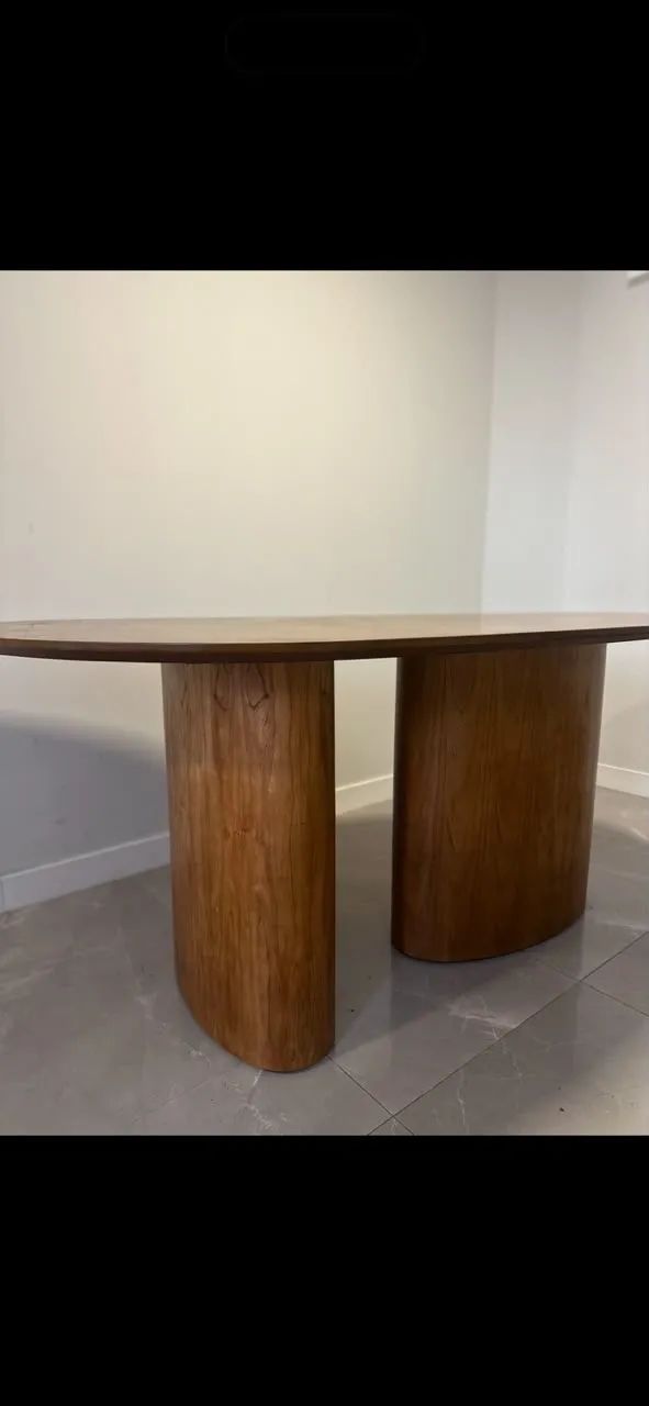 mesa de jantar madeira maciça orgânica - Foto 5