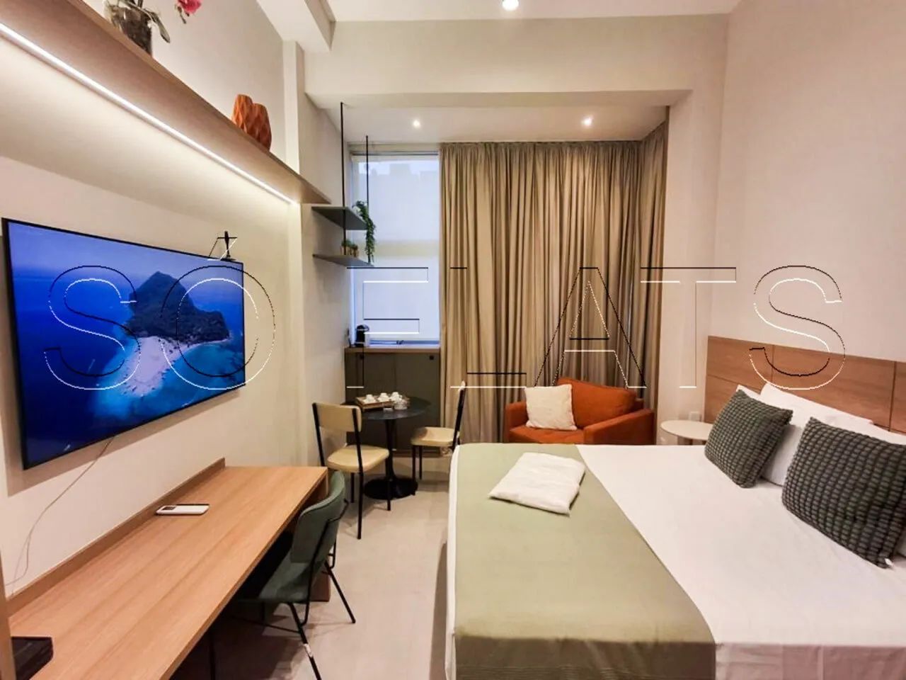 Studio Ibira You Moema, disponível para locação com 27m² e 1 dormitório
