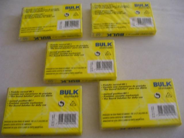 Fitas K7 Cassete bulk 60min. type Normal sem uso Lacradas - Foto 3
